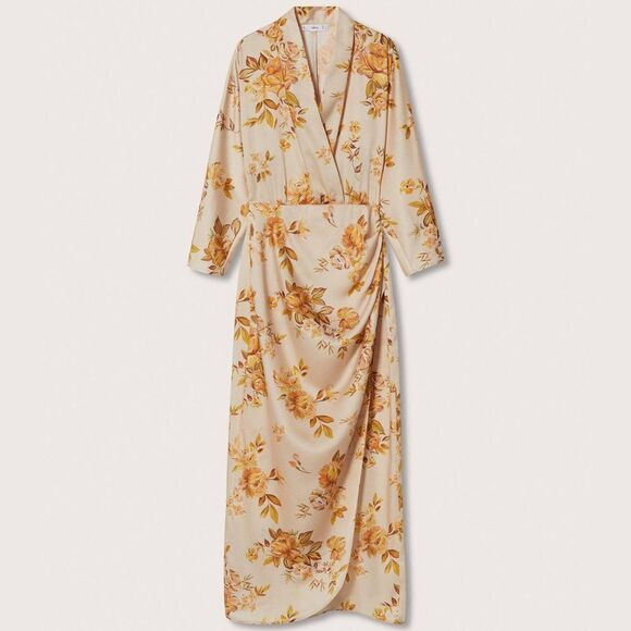 Mango Modest Ramadan Collection Floral Print Dress New - Picture 3 of 9